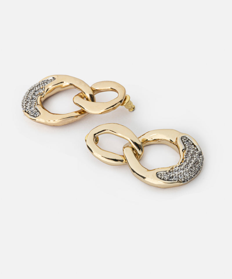 Ipekyol Intertwined Hoop Earrings Gold