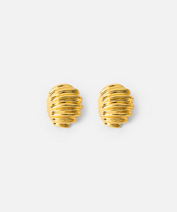 Ipekyol Textured Earrings Gold