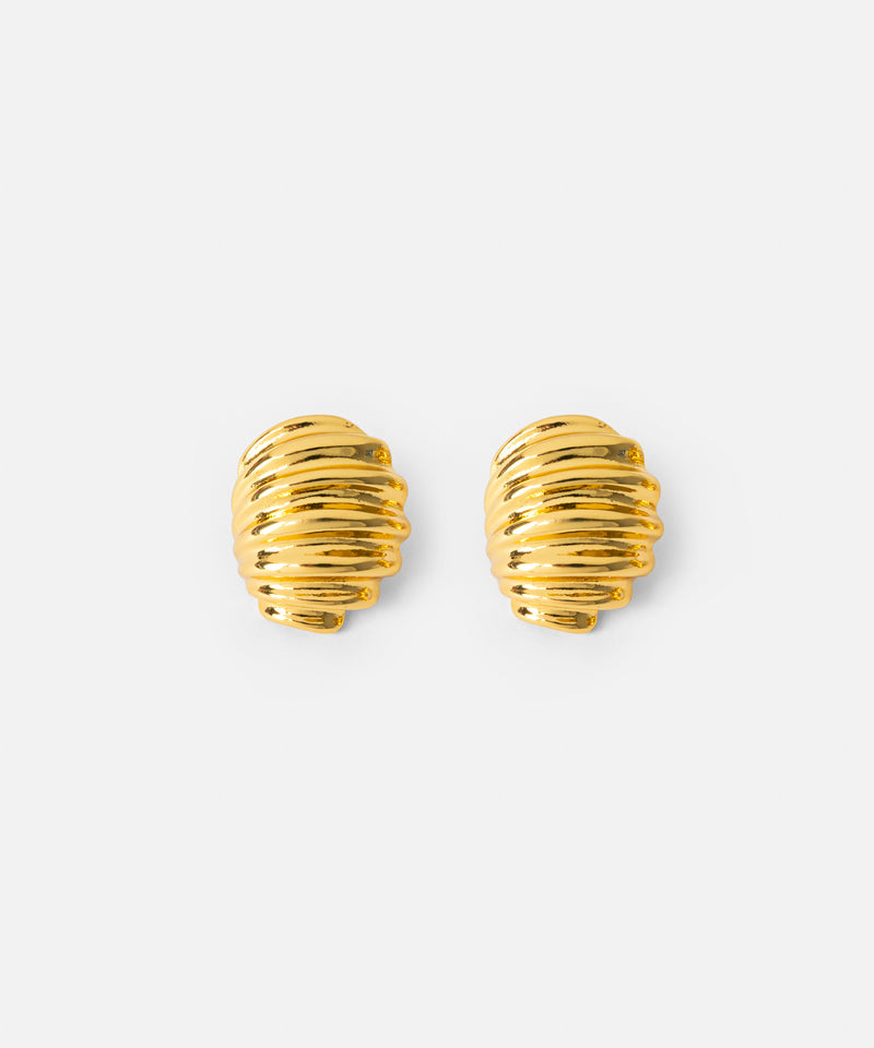 Ipekyol Textured Earrings Gold