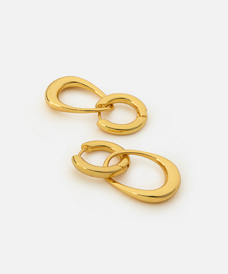 Ipekyol Intertwined Hoop Earrings Gold