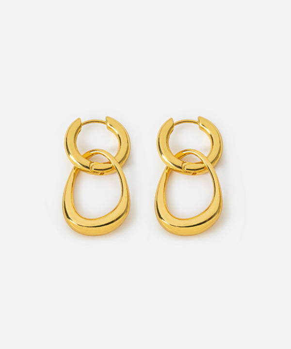 Ipekyol Intertwined Hoop Earrings Gold