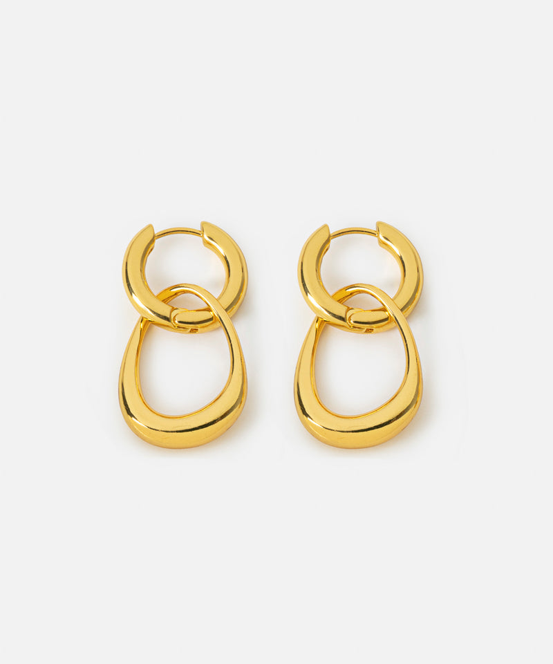 Ipekyol Intertwined Hoop Earrings Gold