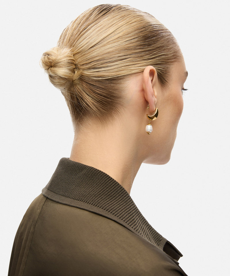 Ipekyol Dangling Faux Pearl Earrings Gold