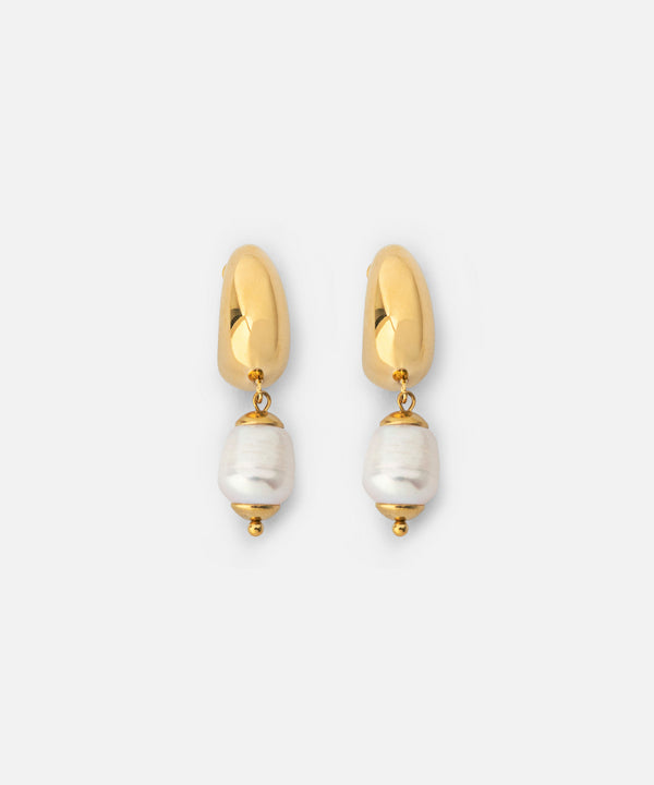 Ipekyol Dangling Faux Pearl Earrings Gold