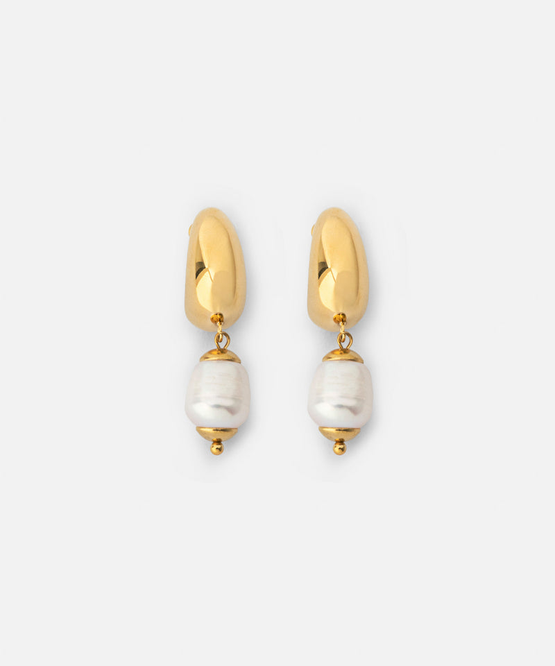 Ipekyol Dangling Faux Pearl Earrings Gold