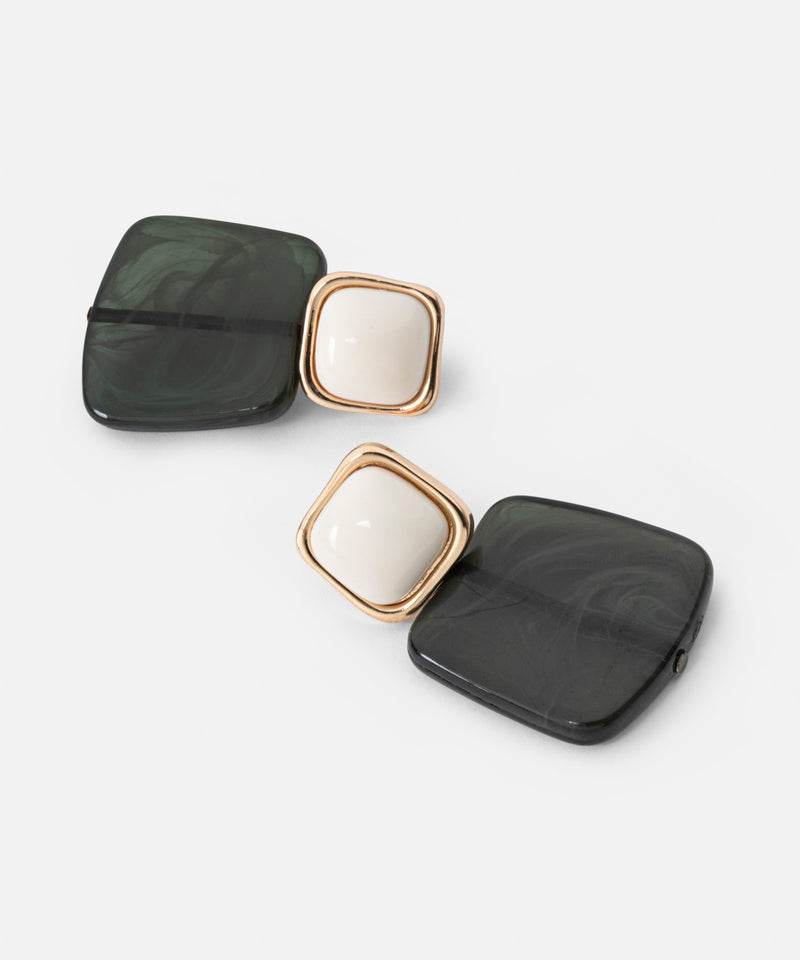 Ipekyol Contrast Earrings Gold