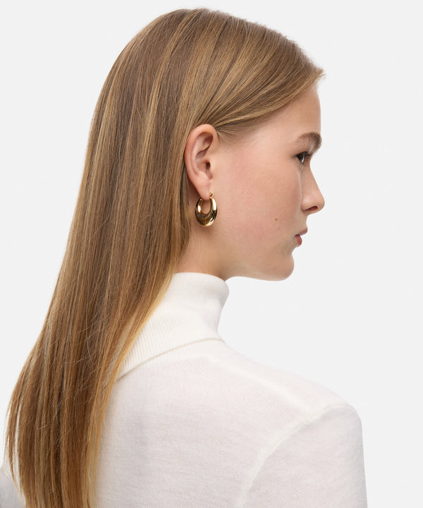 Ipekyol Two Pairs Of Stainless Steel Earrings Gold