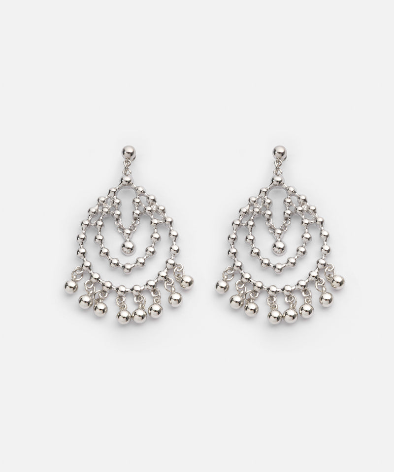 Ipekyol Metal Ball Dangling Earrings Silver