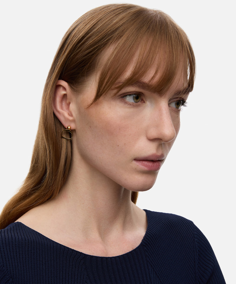 Ipekyol Metal Earring Set Gold