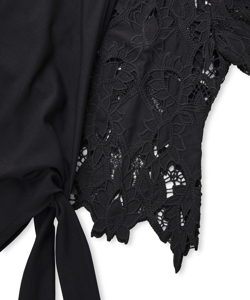 Ipekyol Mixed Asymmetric T-Shirt  Black