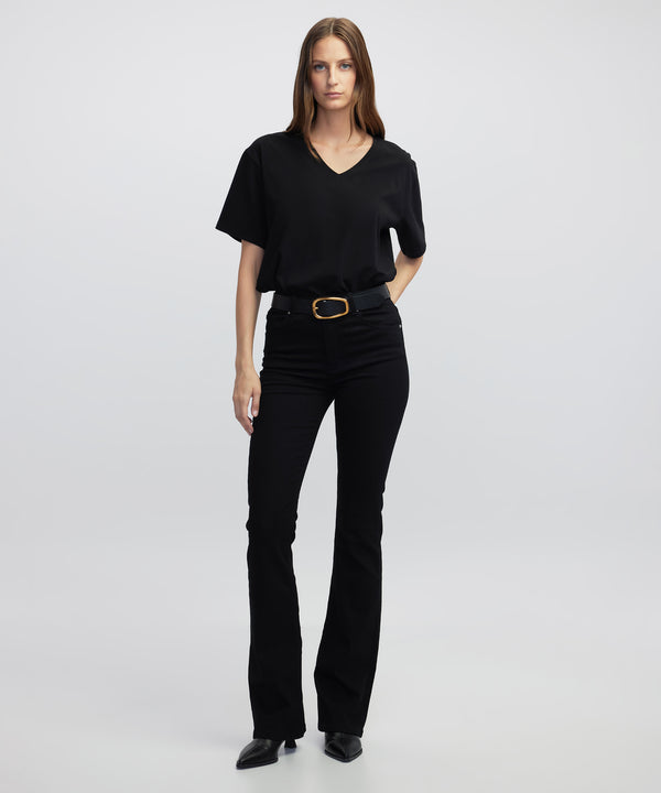 Ipekyol V-Neck T-Shirt Black