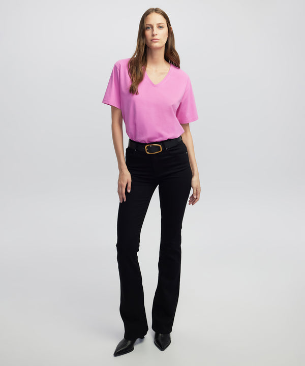 Ipekyol V-Neck T-Shirt Fuchsia