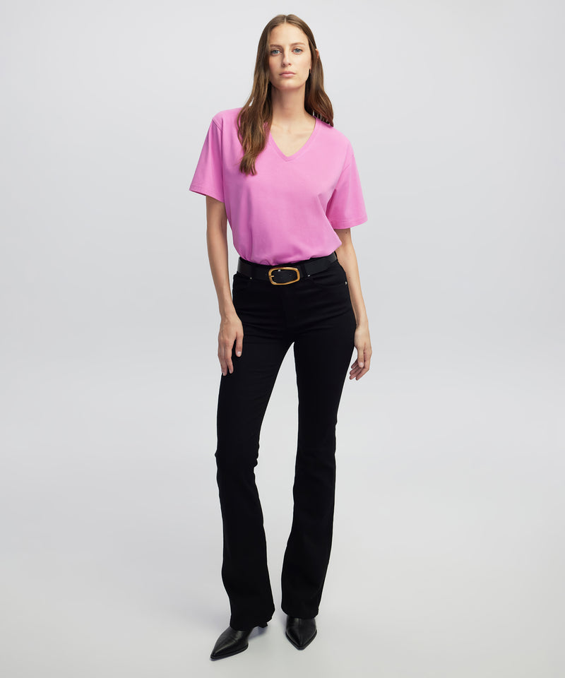 Ipekyol V-Neck T-Shirt Fuchsia