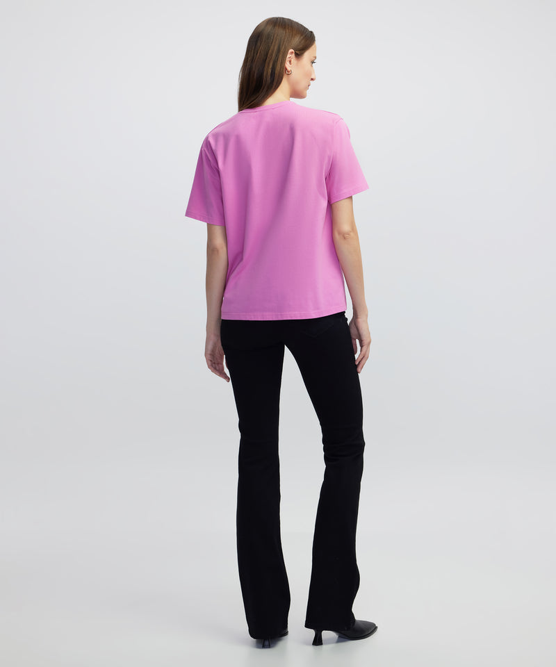 Ipekyol V-Neck T-Shirt Fuchsia