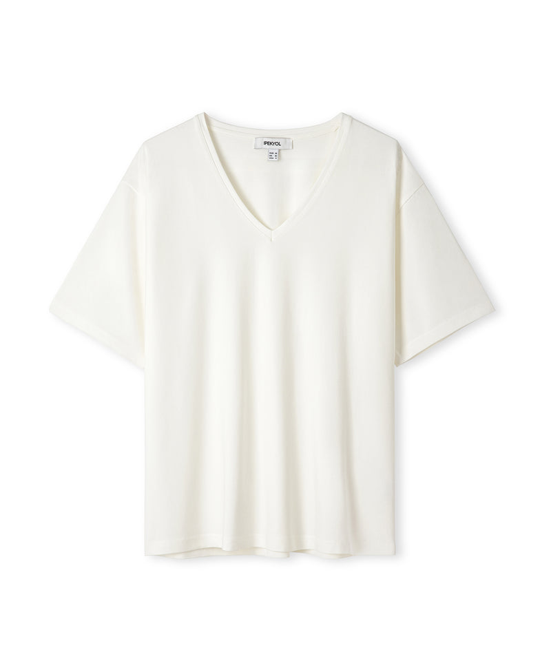 Ipekyol V-Neck T-Shirt Ecru