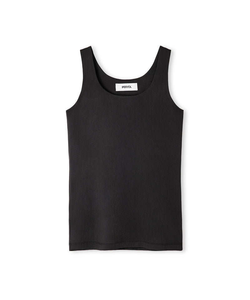 Ipekyol Square Neck Tank Top Black