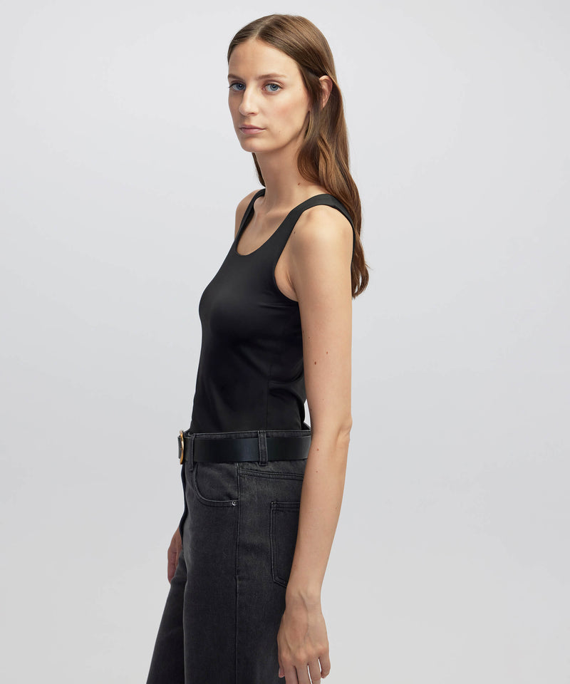 Ipekyol Square Neck Tank Top Black