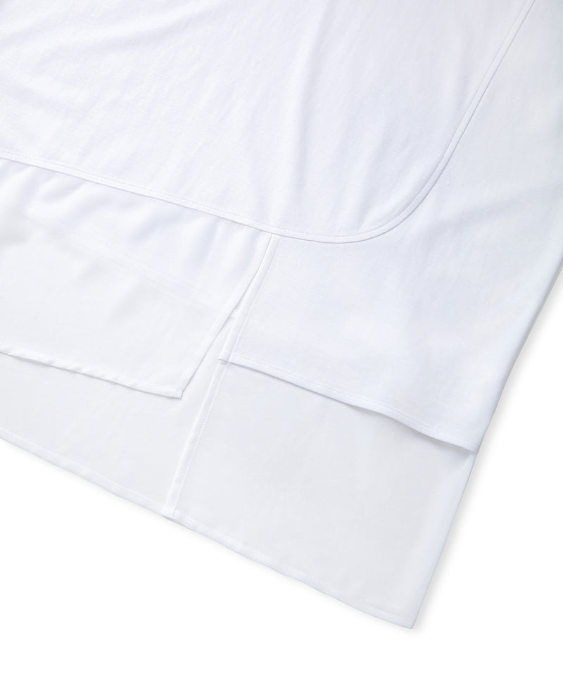 Ipekyol Chiffon Trim Asymmetric T-Shirt White