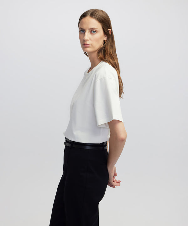 Ipekyol Crew Neck Basic T-Shirt Ecru