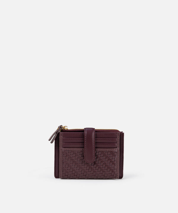 Ipekyol Intrecciato Purse  Dark Purple