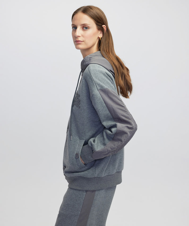 Ipekyol Monogram Patch Sweatshirt Grey Melange