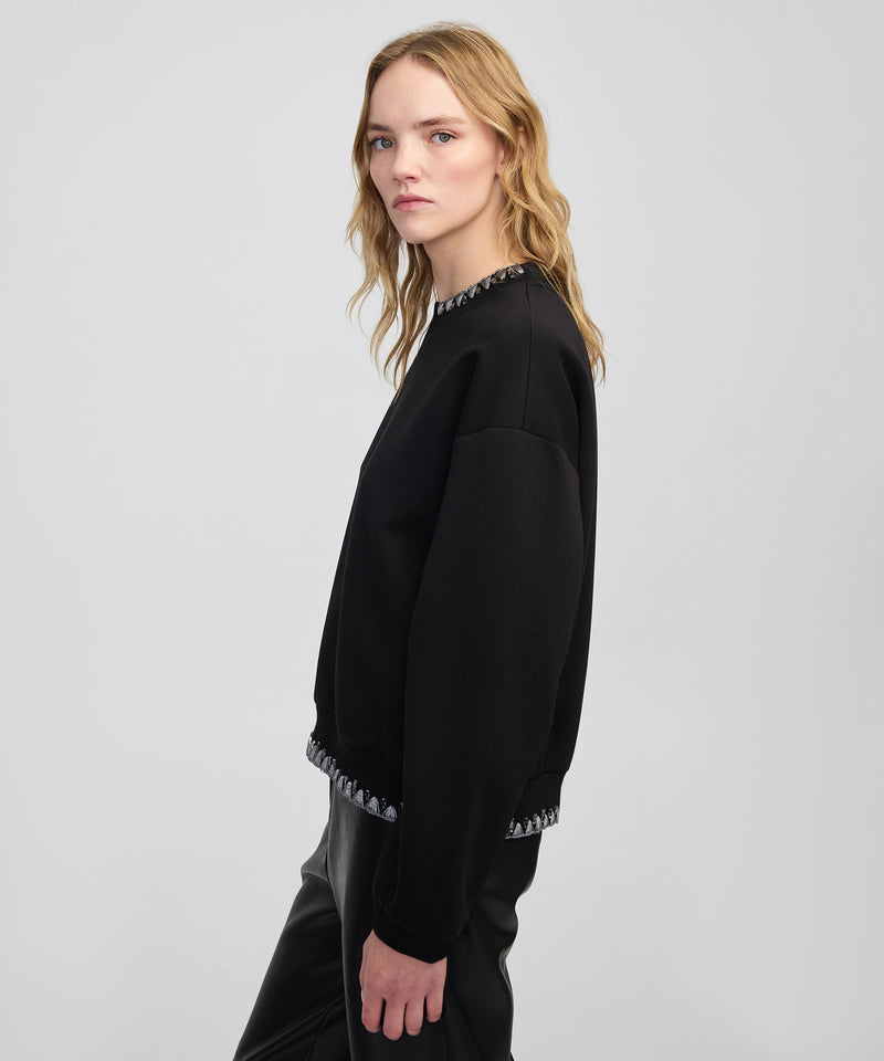 Ipekyol Rhinestone Sweatshirt  Black