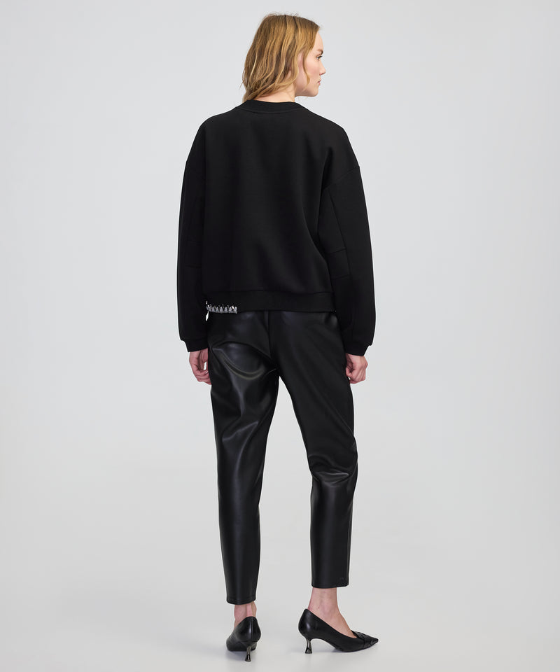 Ipekyol Rhinestone Sweatshirt  Black