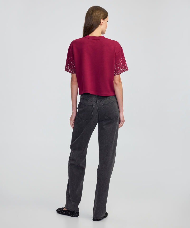 Ipekyol Embellished Sweatshirt Burgundy