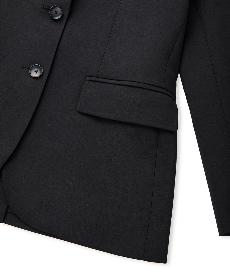 Ipekyol Wool-Blend Blazer Black