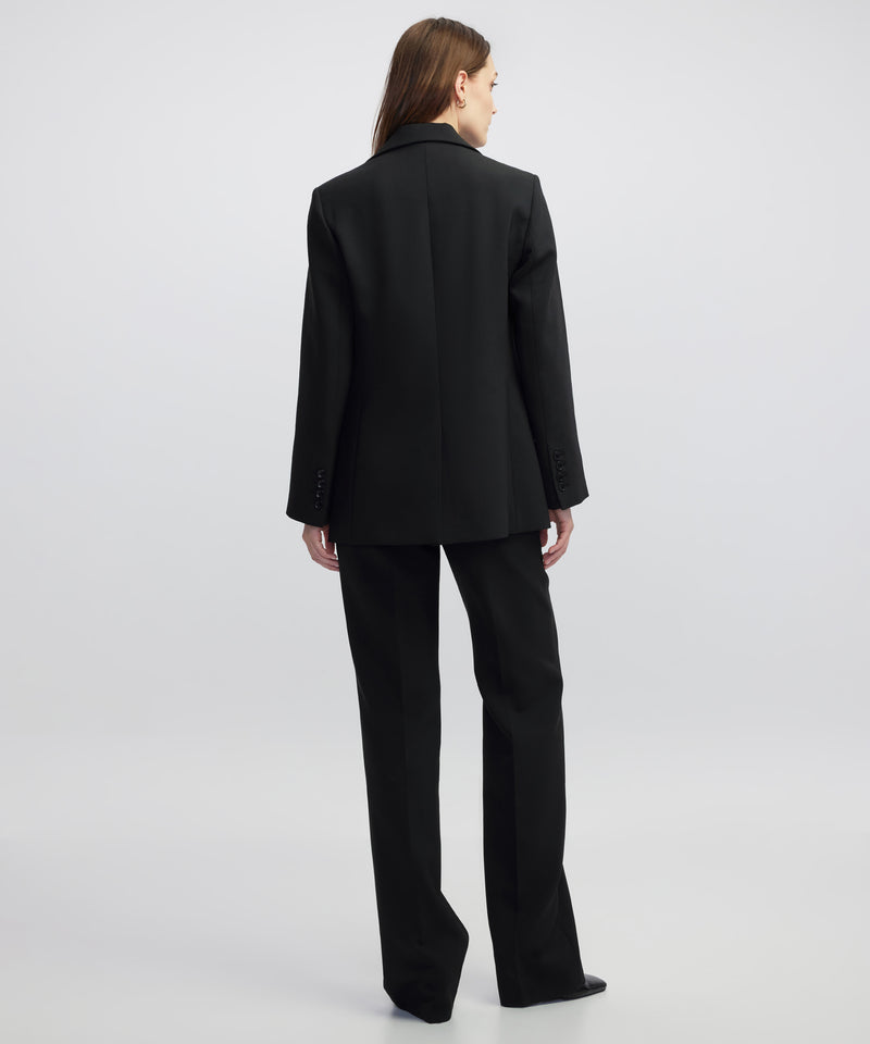 Ipekyol Wool-Blend Blazer Black