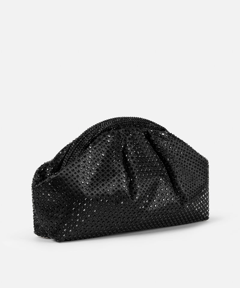 Ipekyol Rhinestone Embellished Clutch Black