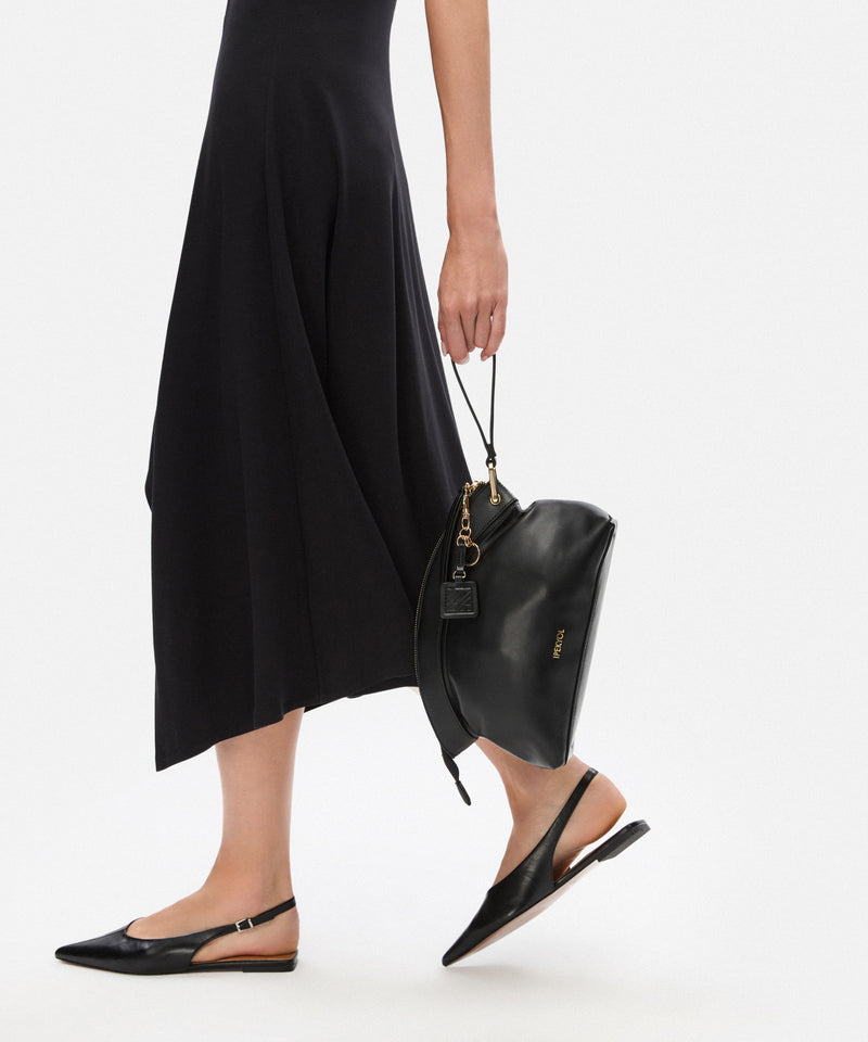 Ipekyol Monogram Buckle Clutch Black