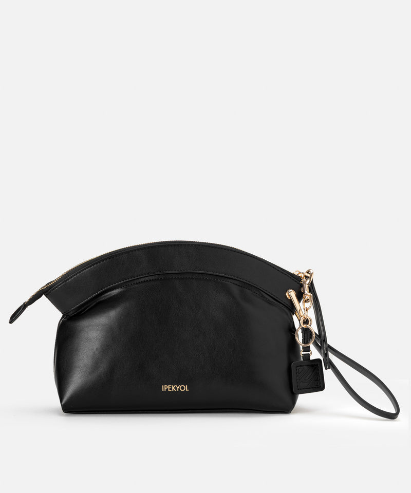 Ipekyol Monogram Buckle Clutch Black