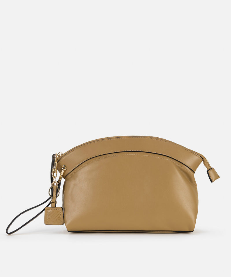 Ipekyol Monogram Buckle Clutch Brown