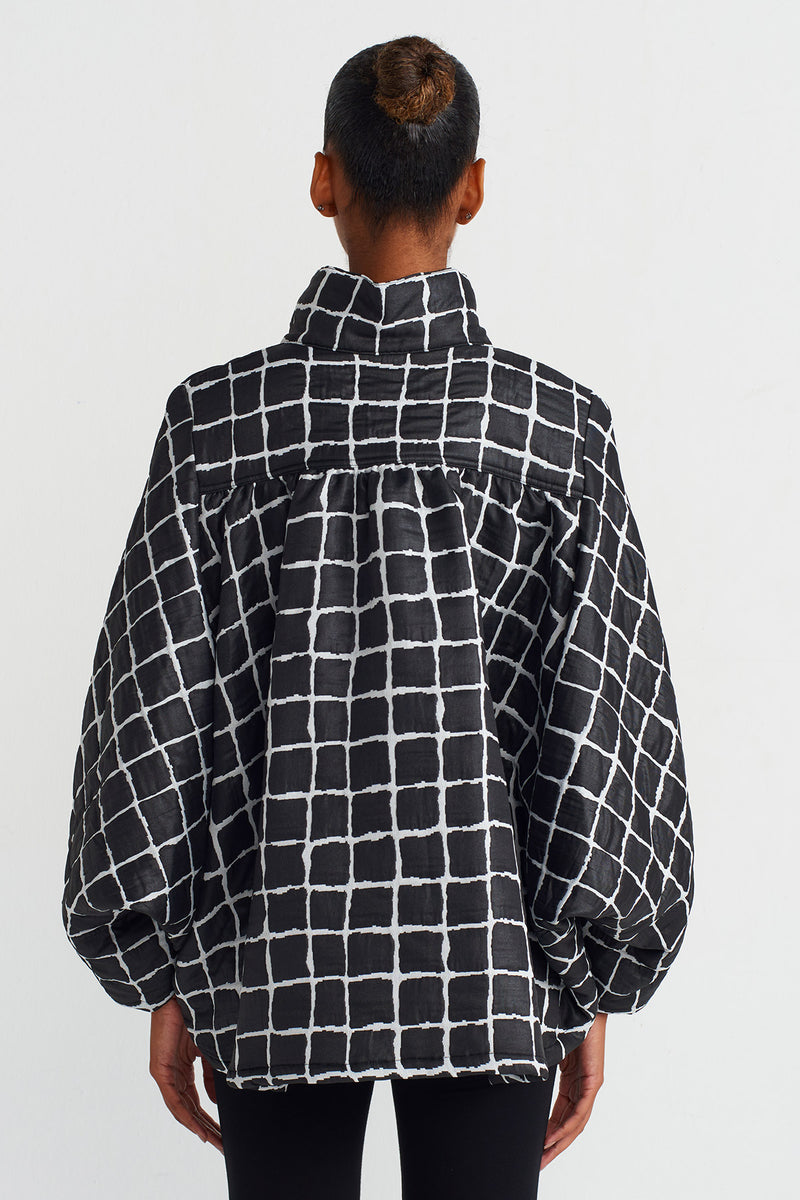 Nu Checked Jacquard Jacket Black/White