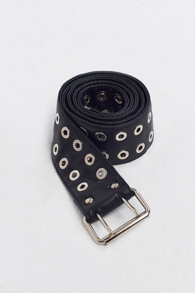 Nu Bird-Eye Belt Black