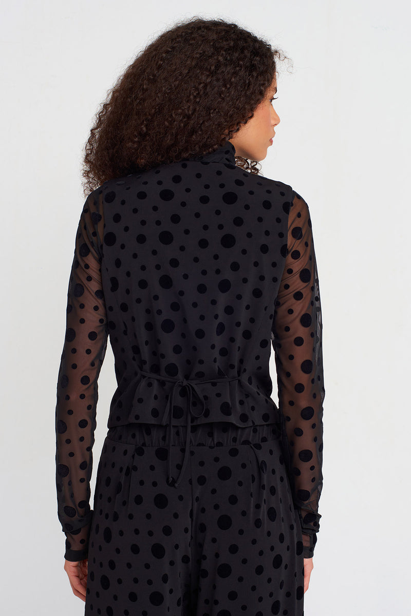 Nu Polka-Dot Wrap Vest Multi Color