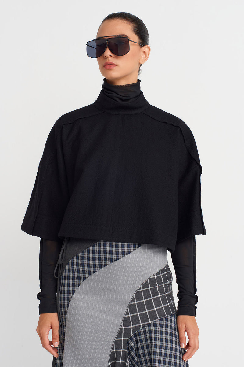 Nu Wool Crop T-Shirt Black