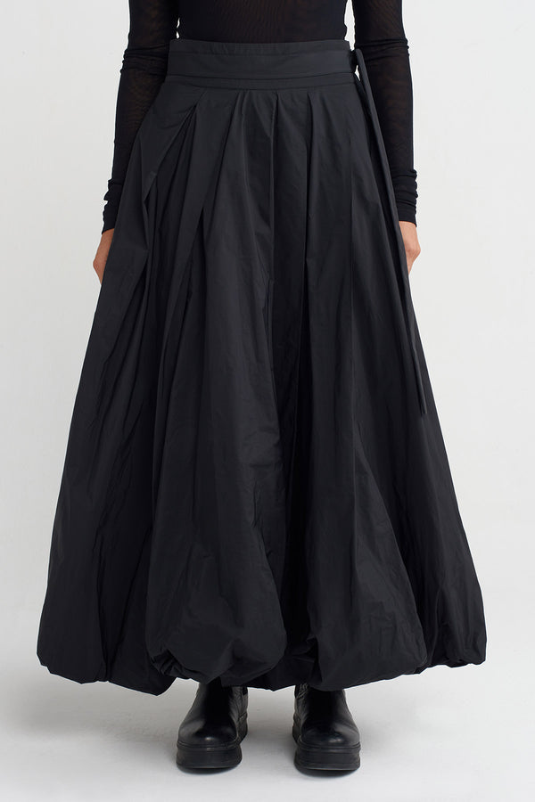 Nu Taffeta Balloon Skirt Black