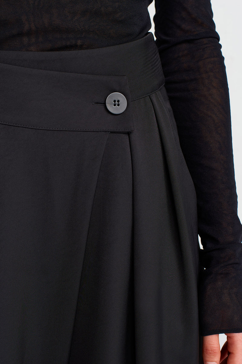 Nu Double-Breasted Palazzo Pants Black