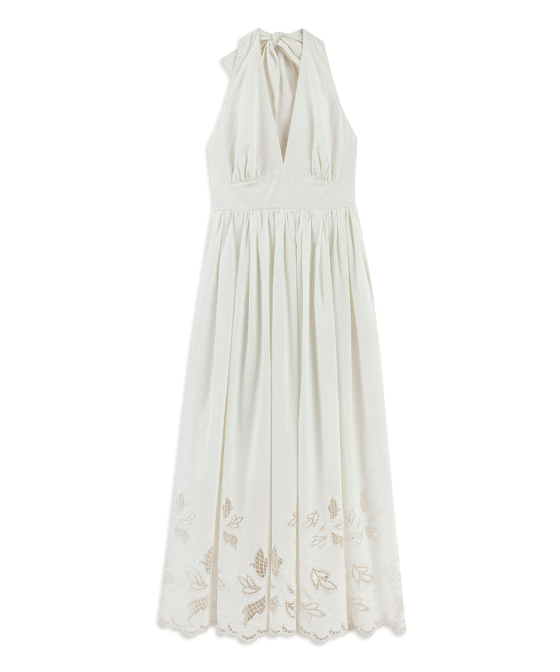 Machka Embroidered Maxi Dress White