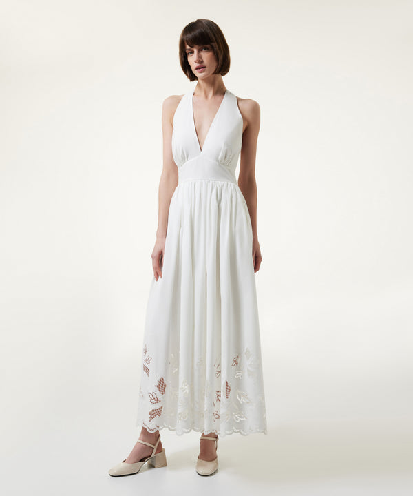 Machka Embroidered Maxi Dress White