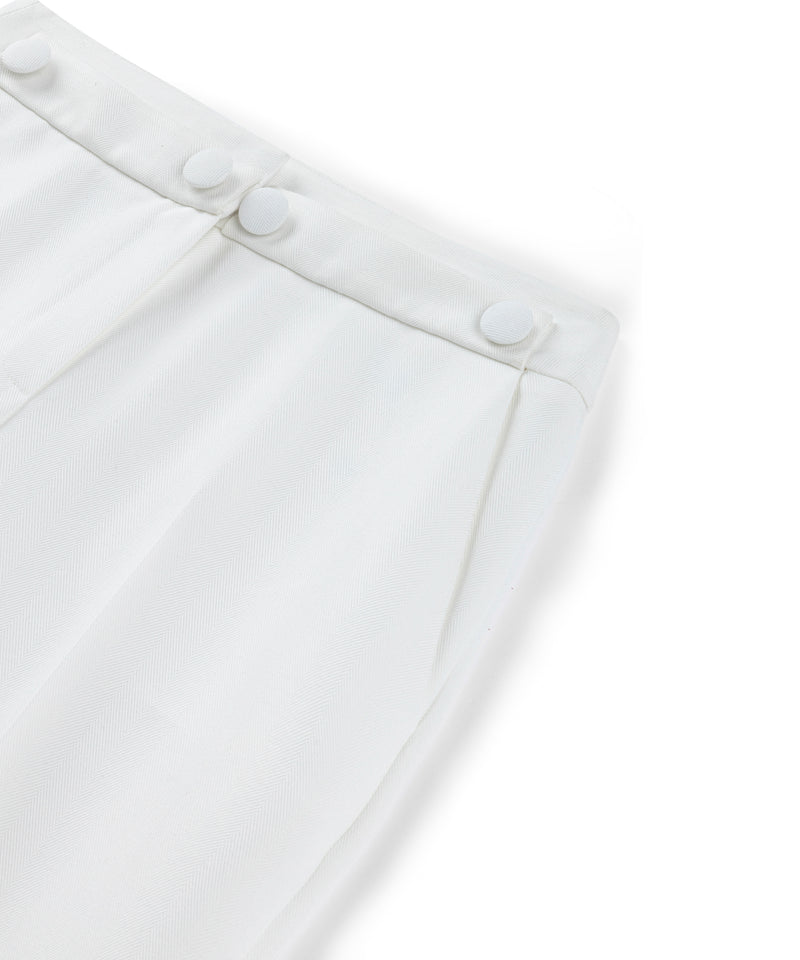 Machka Wide Cut Trousers White