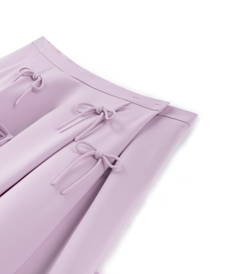 Machka Bow Midi Skirt Lilac