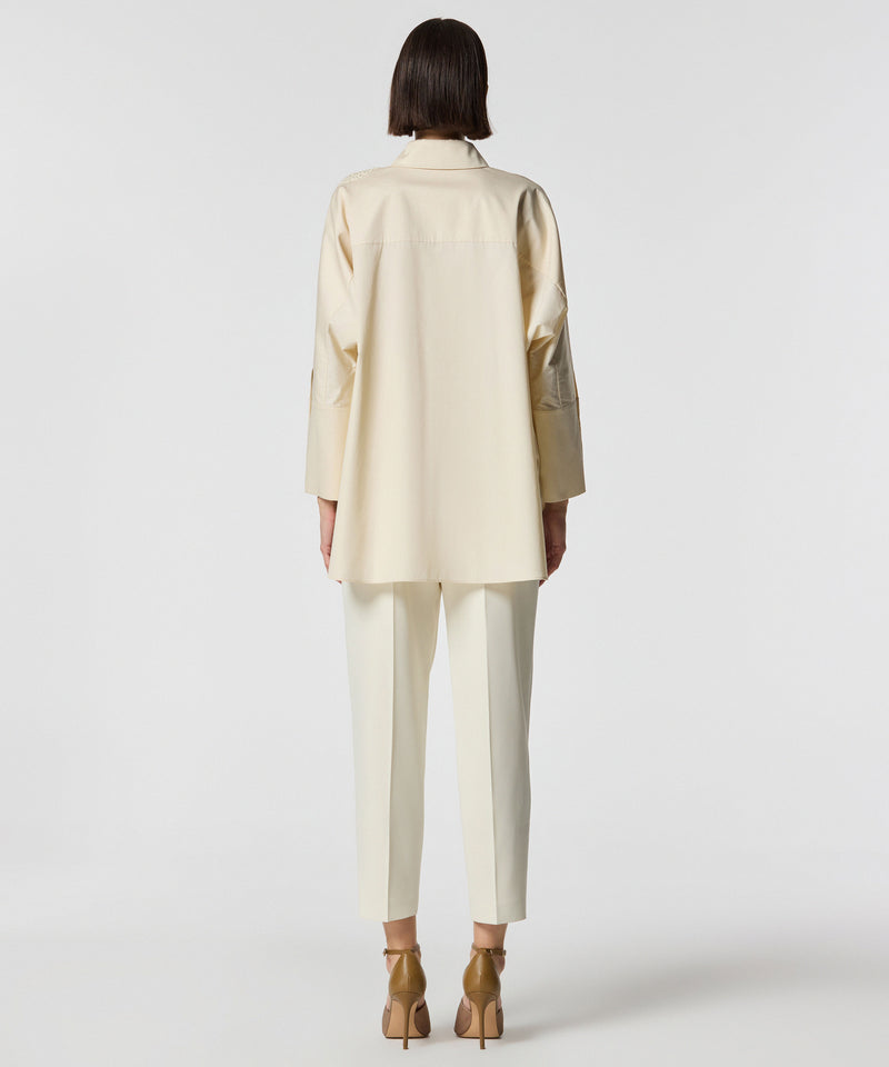 Machka Embroidered Oversize Shirt Oil