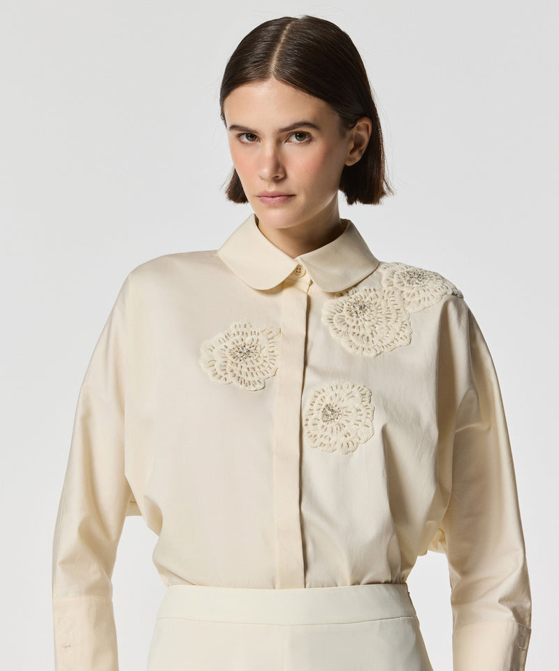 Machka Embroidered Oversize Shirt Oil