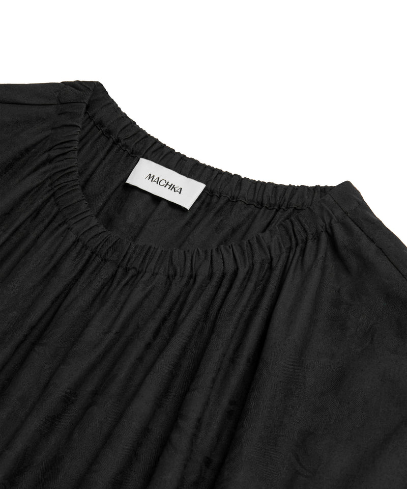 Machka Pleated Midi Dress Black