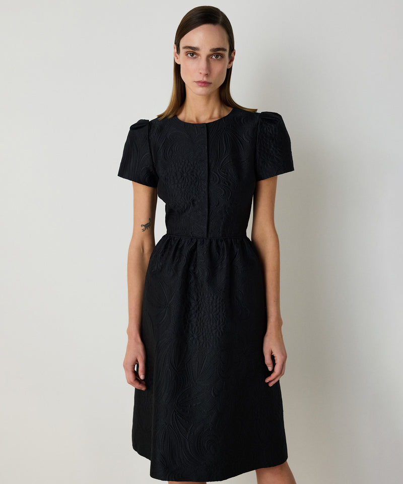 Machka Jacquard Dress Black