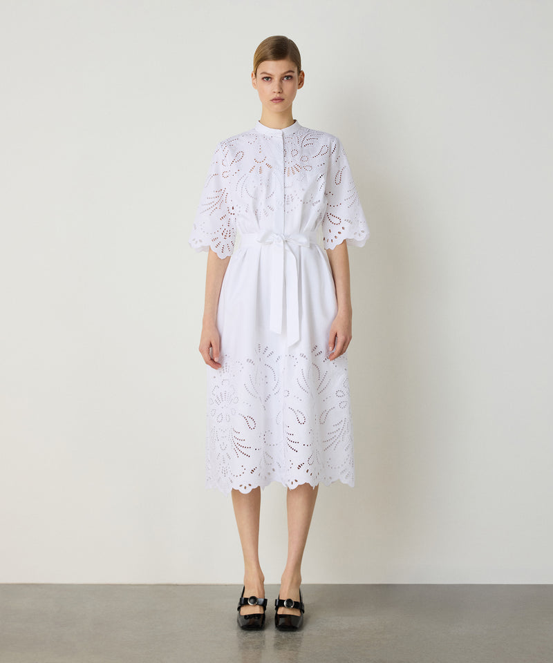 Machka Embroidered Dress White