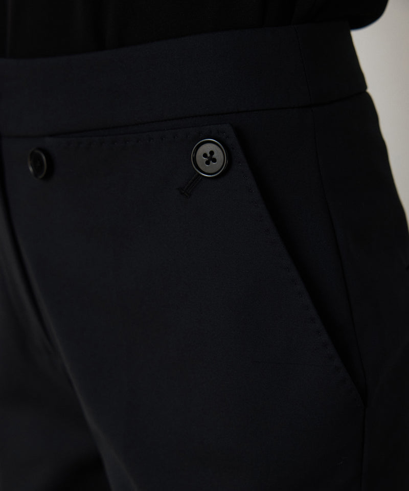 Machka Trousers With Button Accessories Black